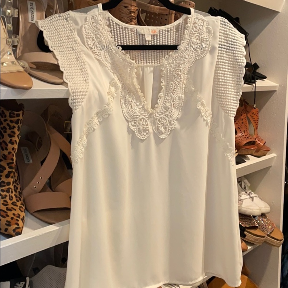 Gianni Binni Off white tunic top